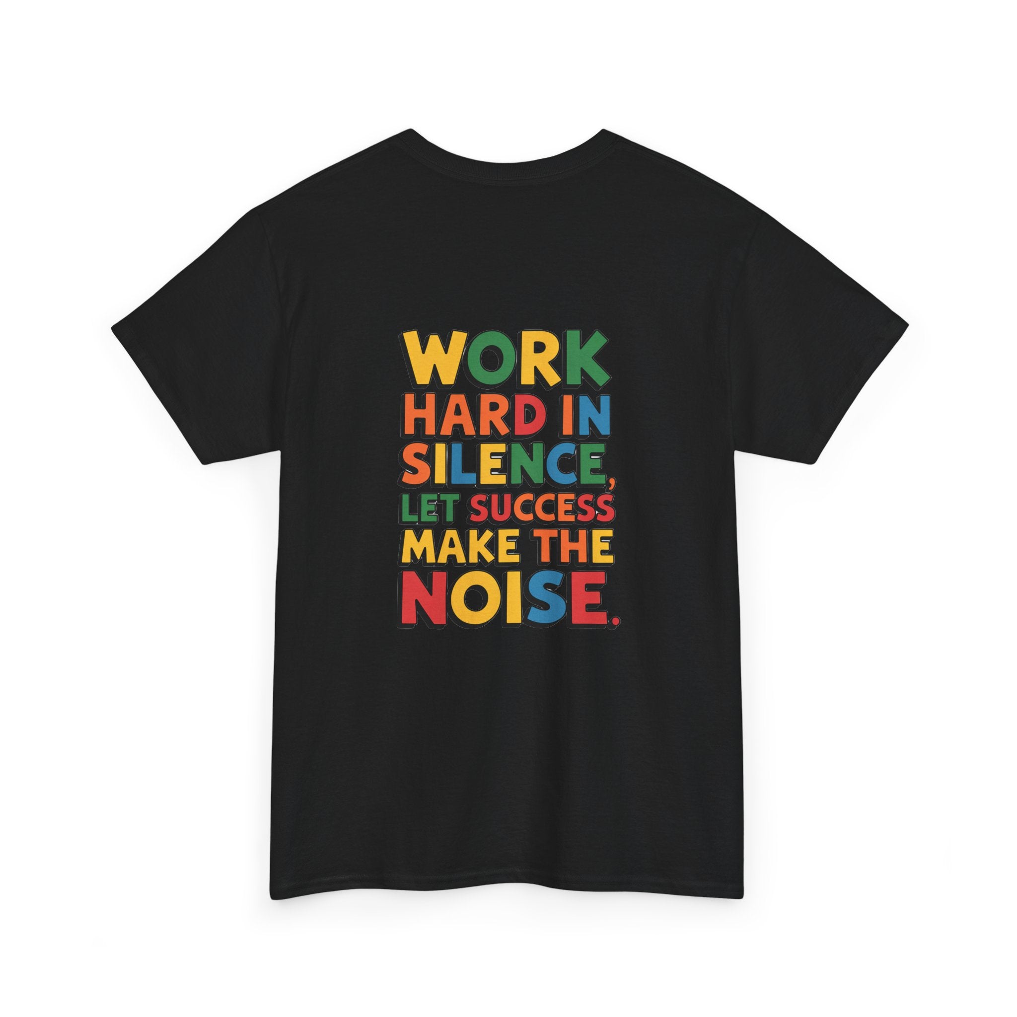 Work hard in Silence Unisex Heavy Cotton Tee for Everyday Style