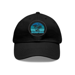 Surfing Dad Hat with Leather Patch - Casual Beach Style