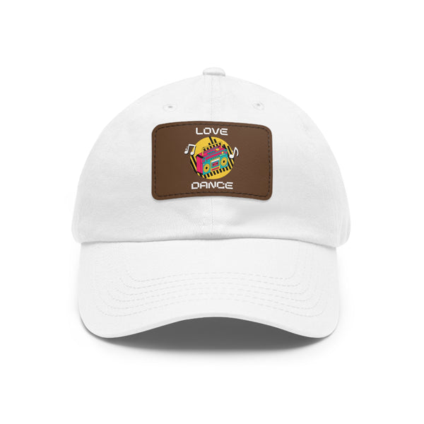 Love Dance Dad Hat with Leather Patch - Casual Style for Dance Lovers
