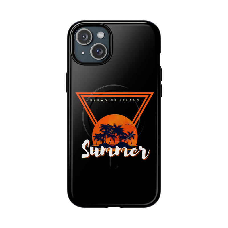Tough Magnetic Phone Case - Paradise Island Summer Design