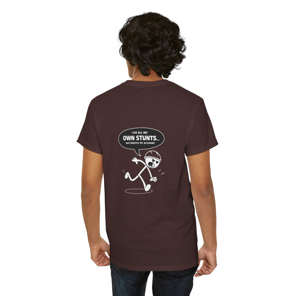 Unisex Heavy Cotton Tee: "Own Stunts" - T-Shirt
