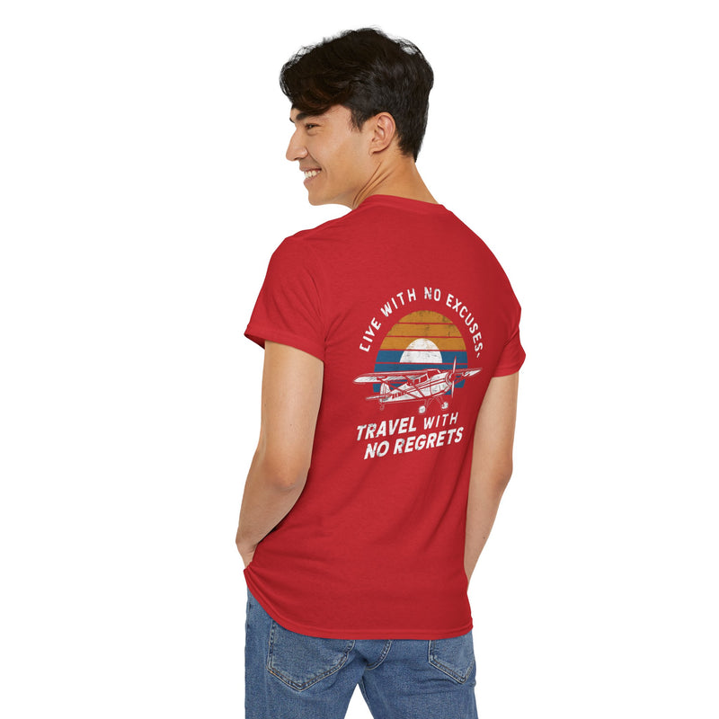 Unisex Heavy Cotton Tee: "Live with no excuse" - T-Shirt
