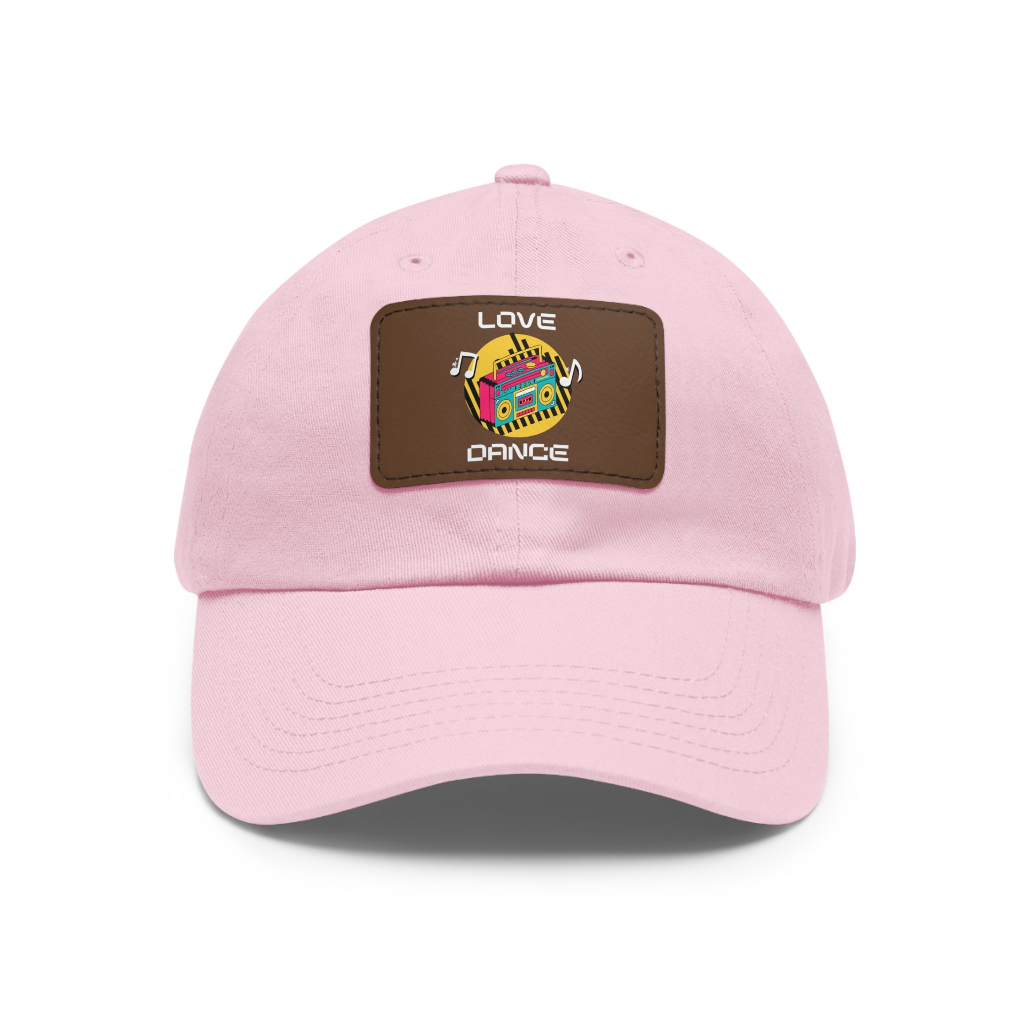 Love Dance Dad Hat with Leather Patch - Casual Style for Dance Lovers