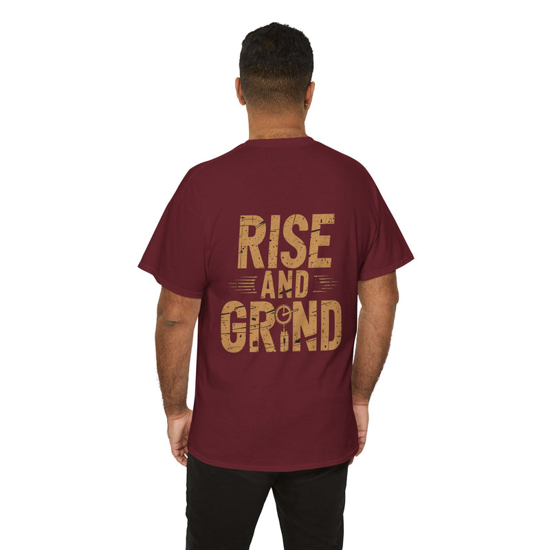 Unisex Heavy Cotton Tee - Rise and Grind