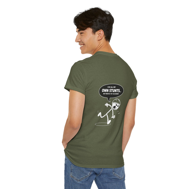 Unisex Heavy Cotton Tee: "Own Stunts" - T-Shirt