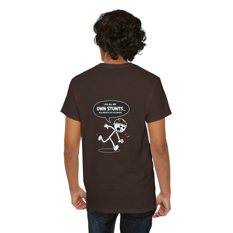 Unisex Heavy Cotton Tee: "Own Stunts" - T-Shirt