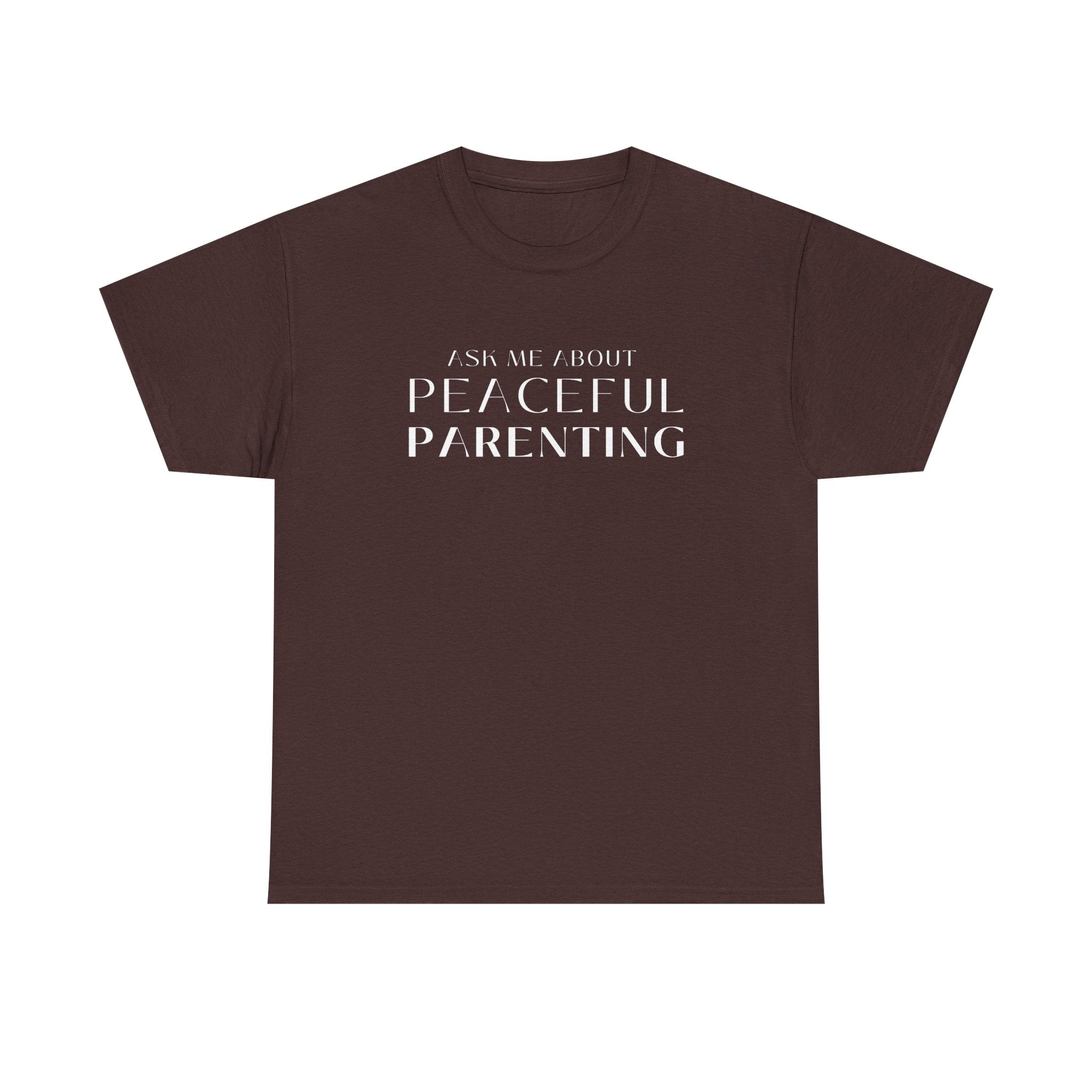 Peaceful Parenting Unisex Heavy Cotton Tee - Comfortable & Thoughtful Gift for Parents