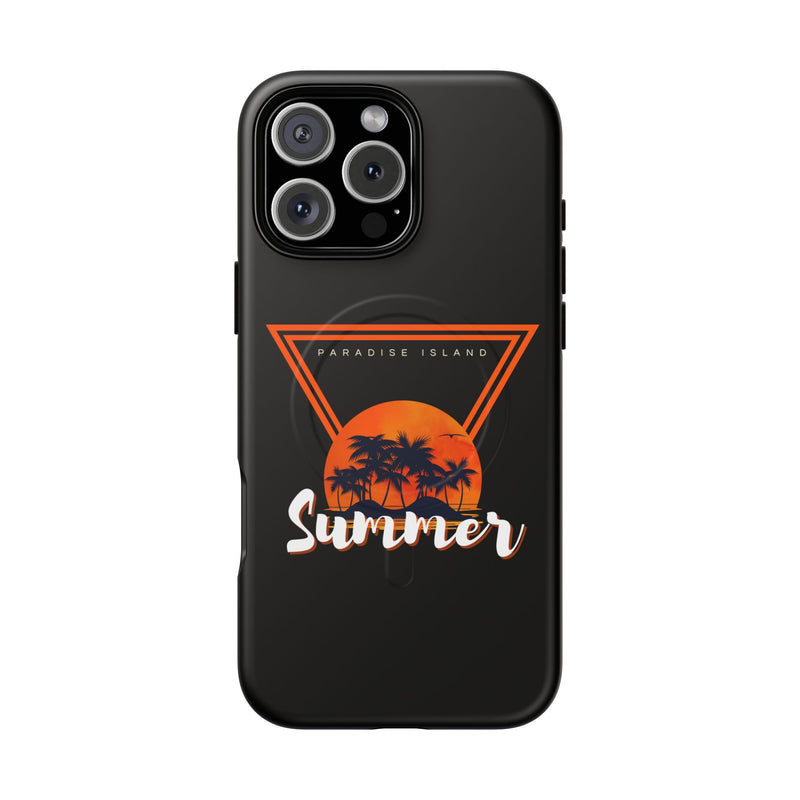 Tough Magnetic Phone Case - Paradise Island Summer Design