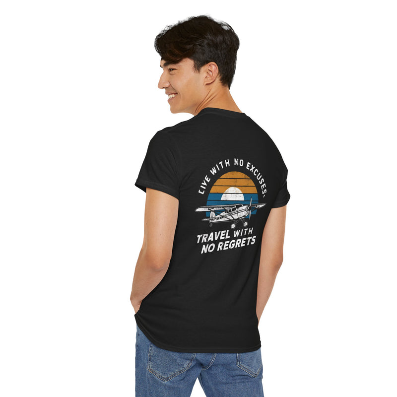 Unisex Heavy Cotton Tee: "Live with no excuse" - T-Shirt