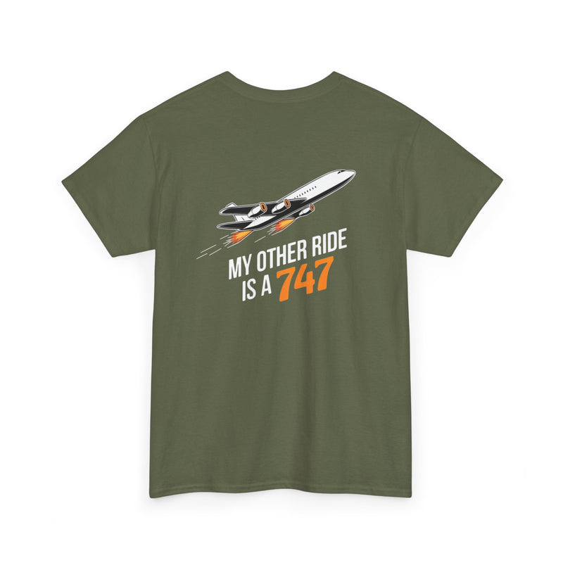 Unisex Heavy Cotton Tee: "My Other Ride" - T-Shirt