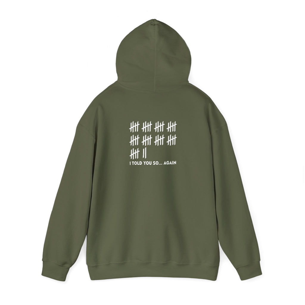 Unisex Heavy Blend™ Hooded Sweatshirt: "I TOLD YOU SO AGAIN" T-Shirt