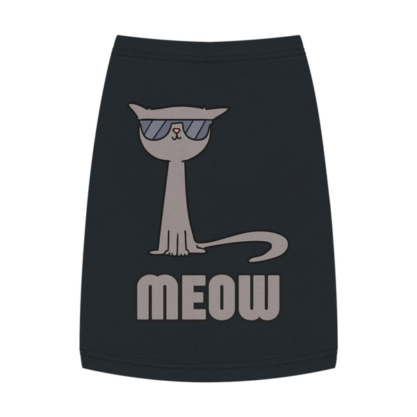 Cool Cat Pet Tank Top - Fun Meow Design for Stylish Pets