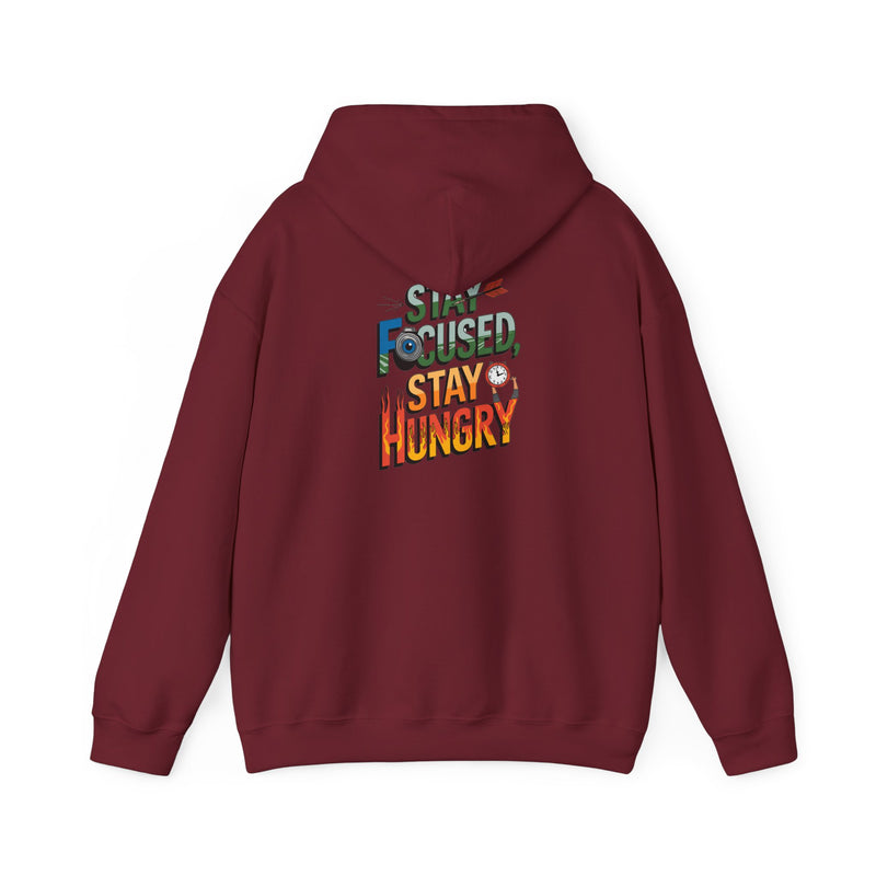 Unisex Heavy Blend™ Hooded Sweatshirt "Stay Focused Stay Hungry"