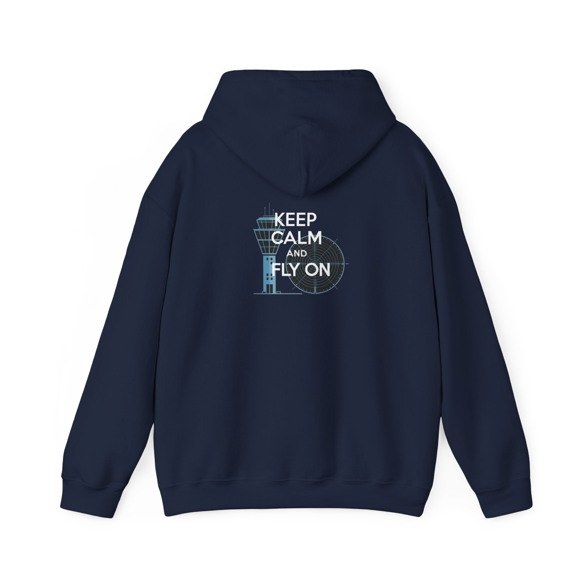 Keep Calm and Fly On  Unisex Heavy Blend™ Hooded Sweatshirt
