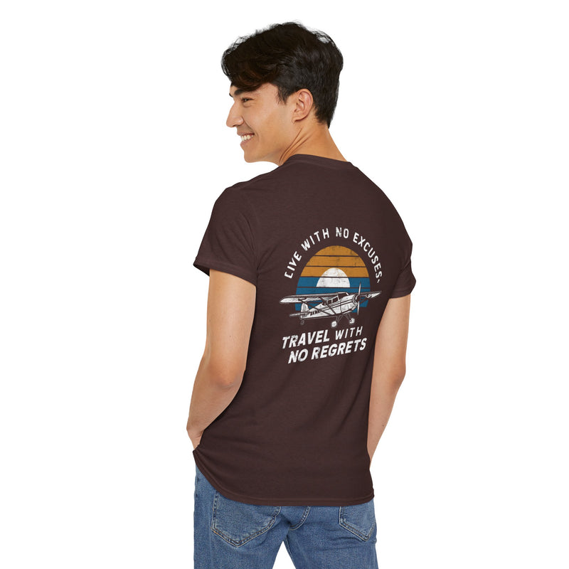 Unisex Heavy Cotton Tee: "Live with no excuse" - T-Shirt