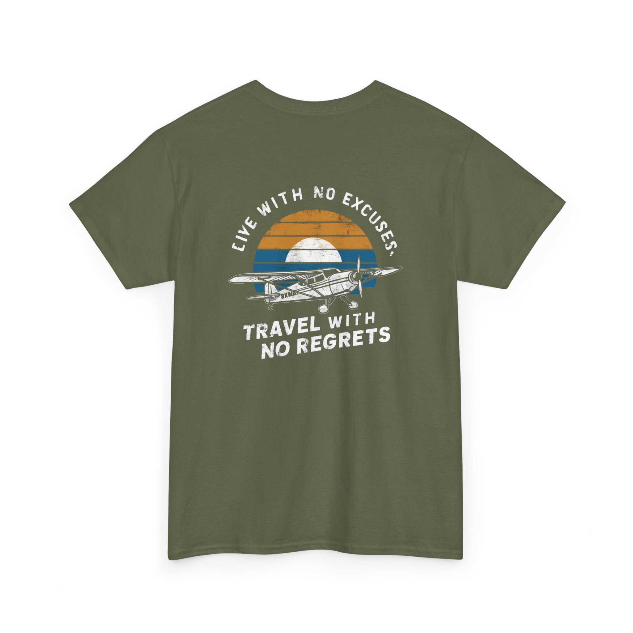 Unisex Heavy Cotton Tee: "Live with no excuse" - T-Shirt