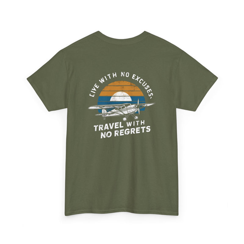 Unisex Heavy Cotton Tee: "Live with no excuse" - T-Shirt