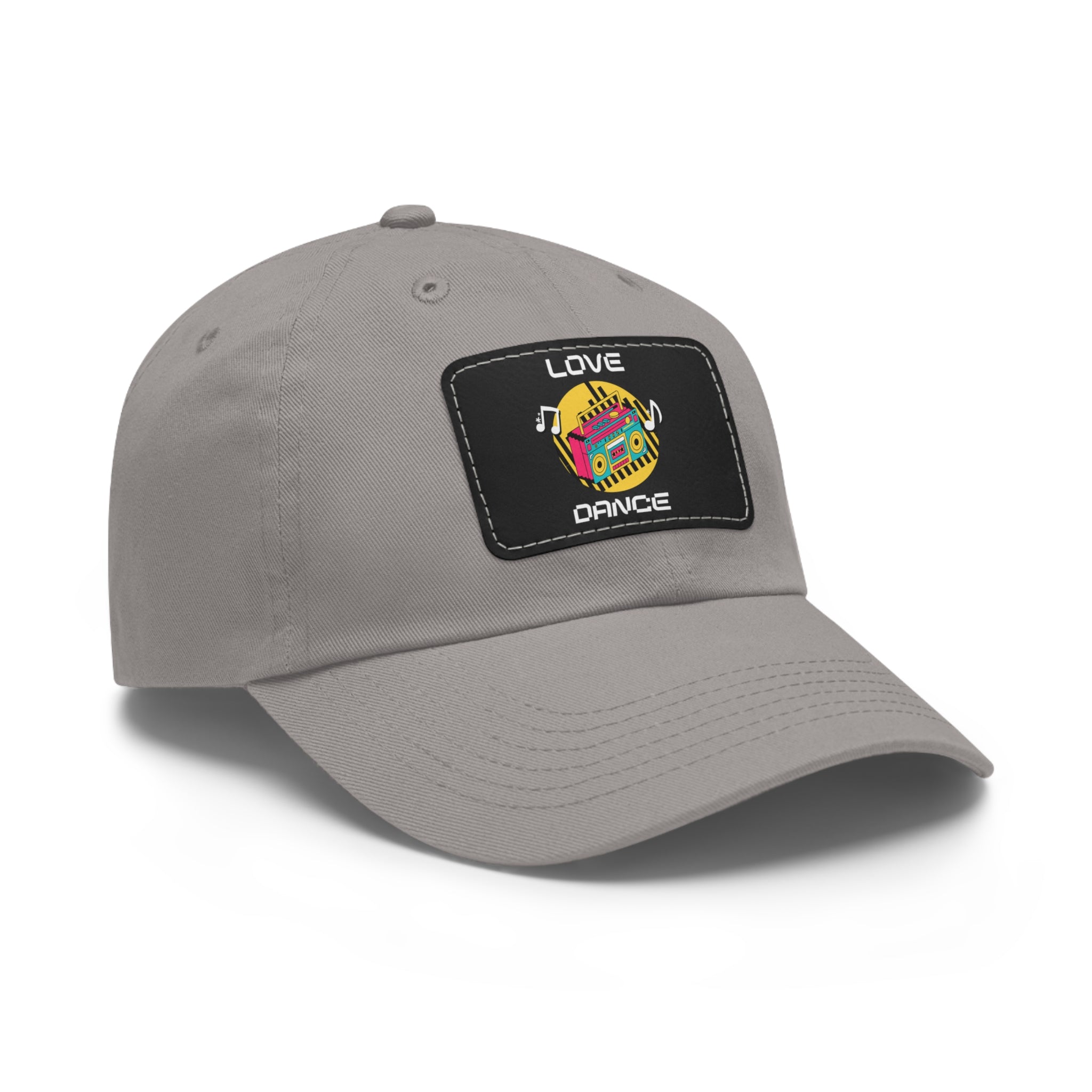 Love Dance Dad Hat with Leather Patch - Casual Style for Dance Lovers