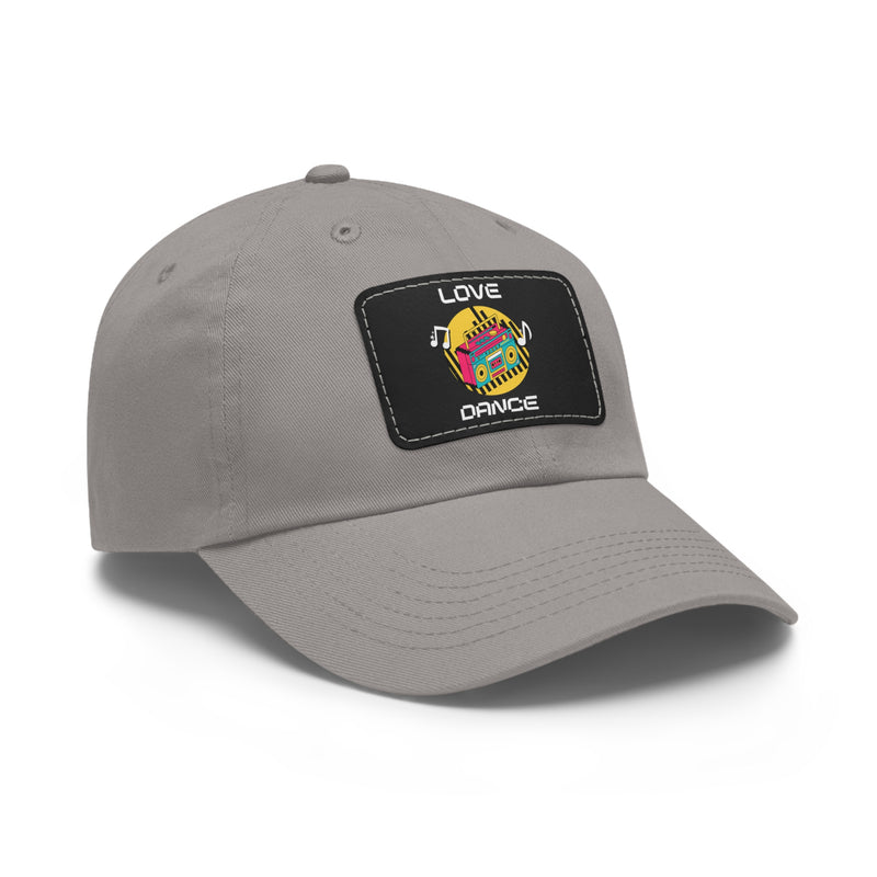 Love Dance Dad Hat with Leather Patch - Casual Style for Dance Lovers