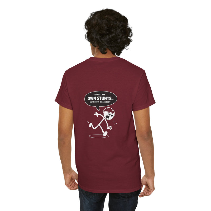 Unisex Heavy Cotton Tee: "Own Stunts" - T-Shirt