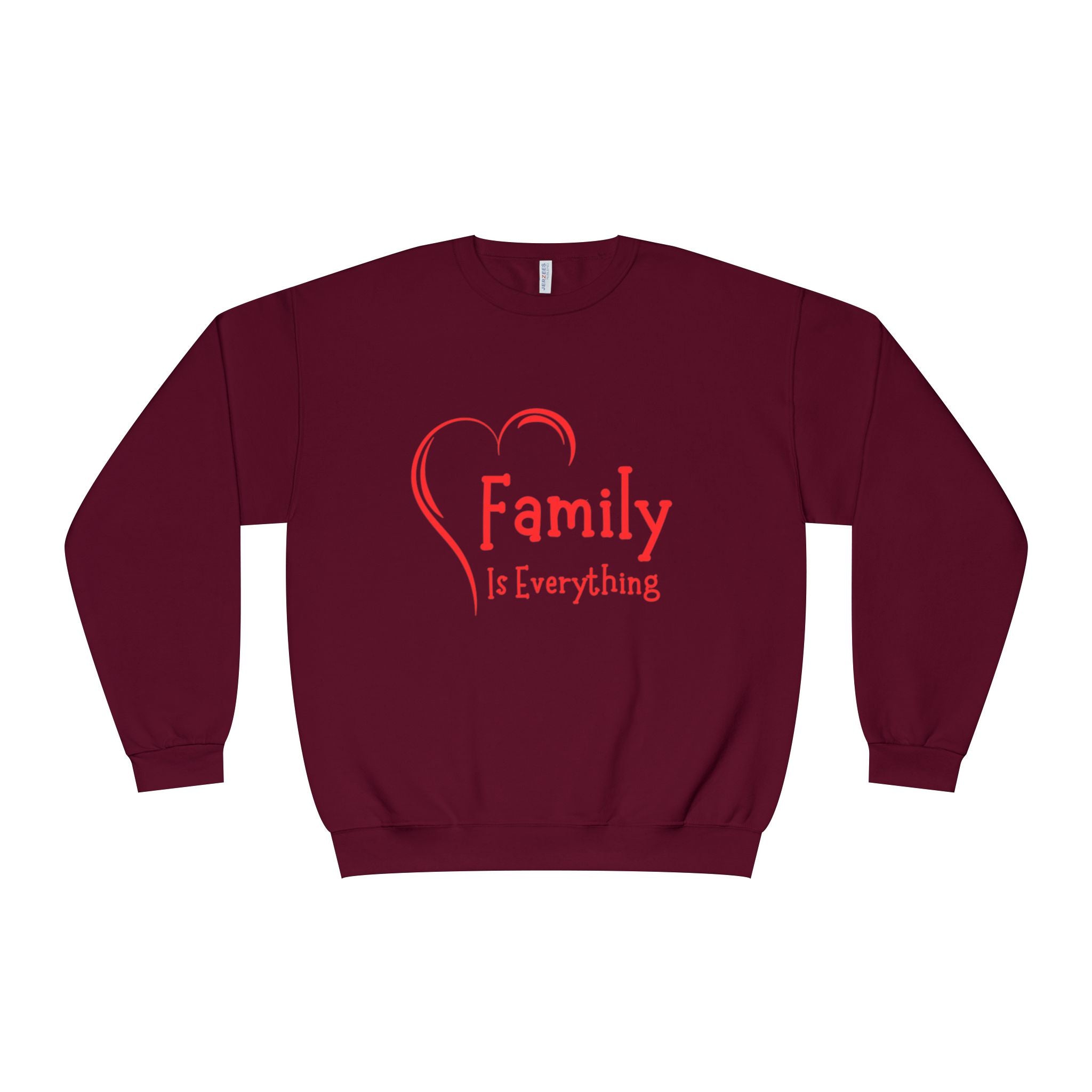 Family Is Everything Crewneck Sweatshirt - Unisex Casual Wear for Family Gatherings