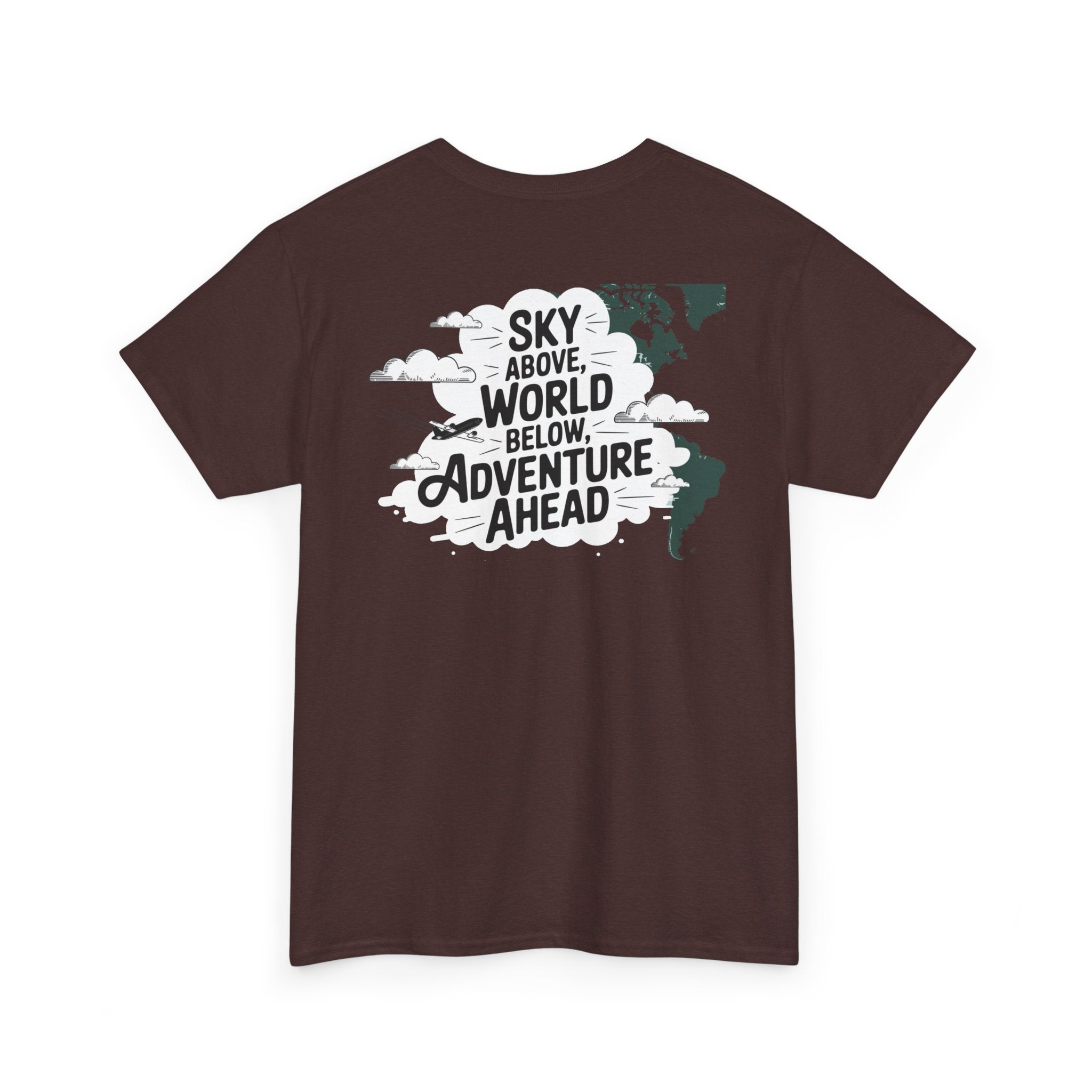 Unisex Heavy Cotton Tee: "sky above world below" T-Shirt