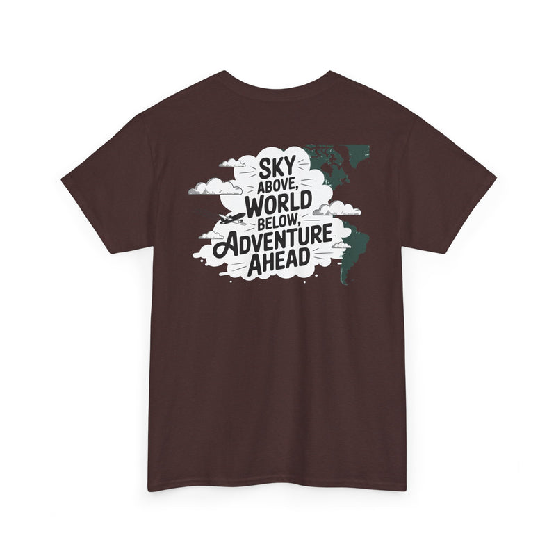 Unisex Heavy Cotton Tee: "sky above world below" T-Shirt