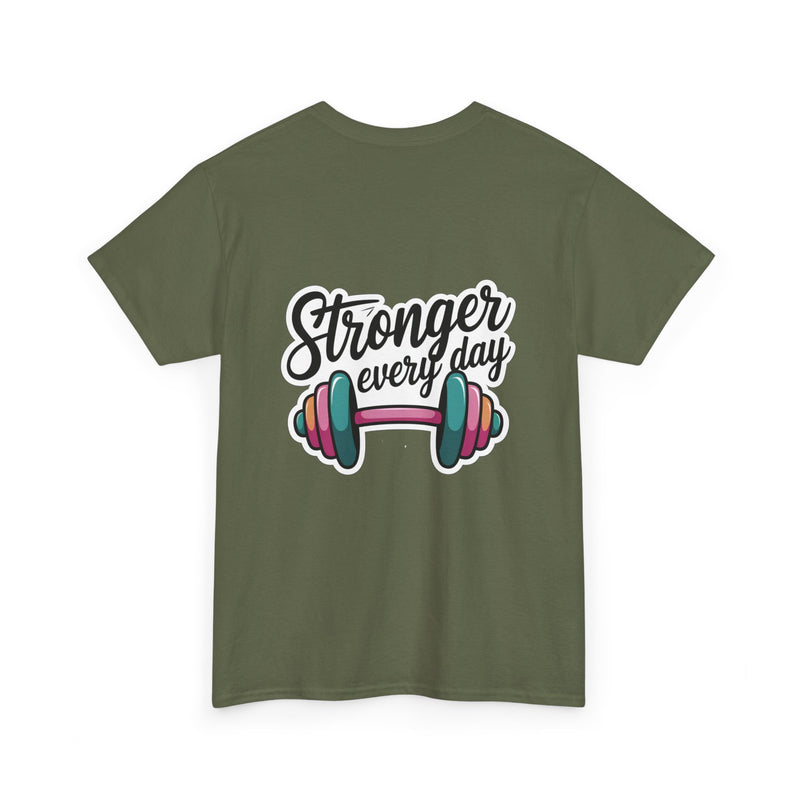 Unisex Heavy Cotton Tee: "Stronger Everyday" - T-Shirt