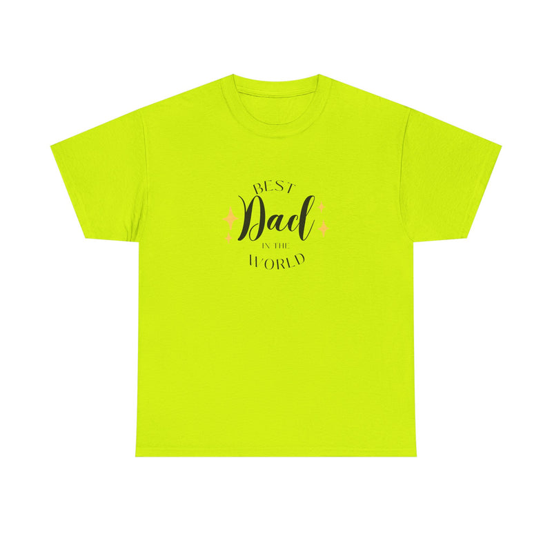 Best Dad Heavy Cotton Tee - Perfect Gift for Father's Day