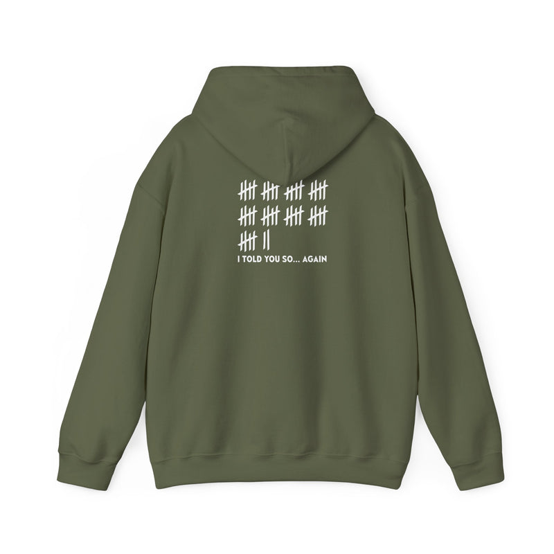 Unisex Heavy Blend™ Hooded Sweatshirt: "I TOLD YOU SO AGAIN" T-Shirt