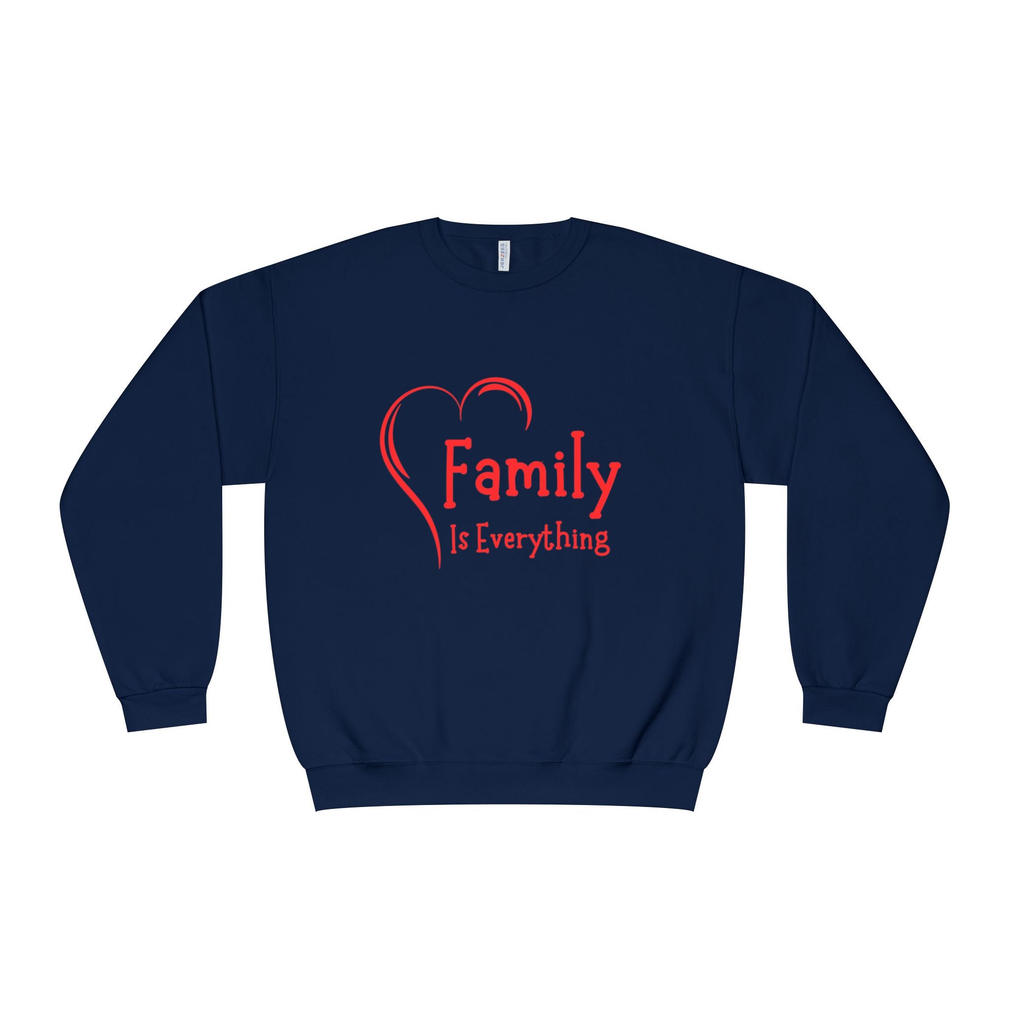 Family Is Everything Crewneck Sweatshirt - Unisex Casual Wear for Family Gatherings