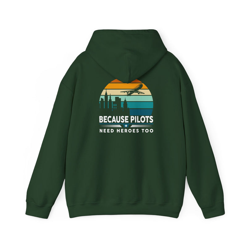 Unisex Heavy Blend™ Hooded Sweatshirt "Maintenance & Pilots Design | Perfect Gift for Aviation Enthusiasts