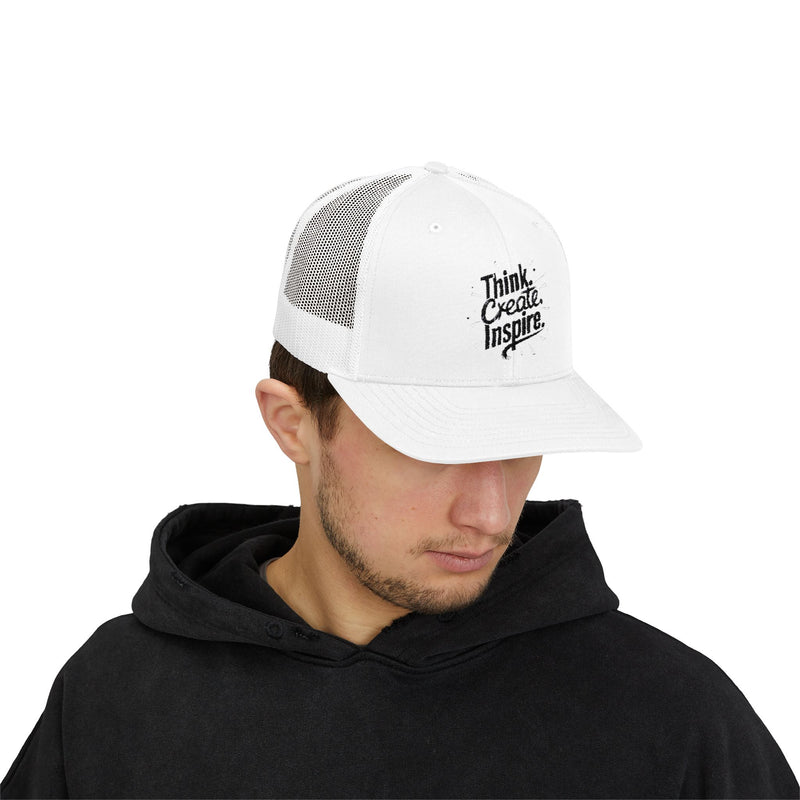 Inspirational Snapback Trucker Cap - Think Create Inspire