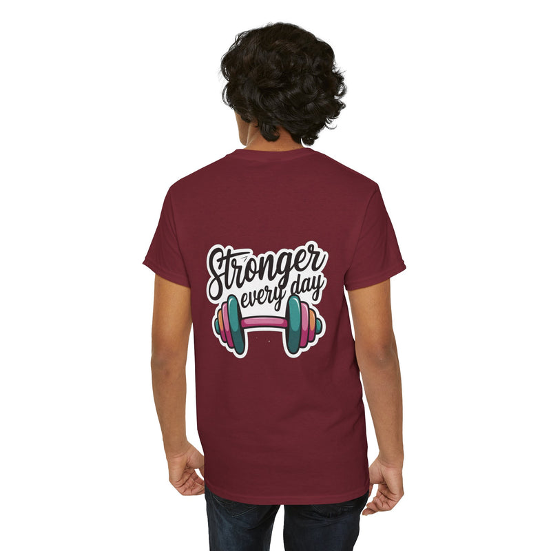 Unisex Heavy Cotton Tee: "Stronger Everyday" - T-Shirt