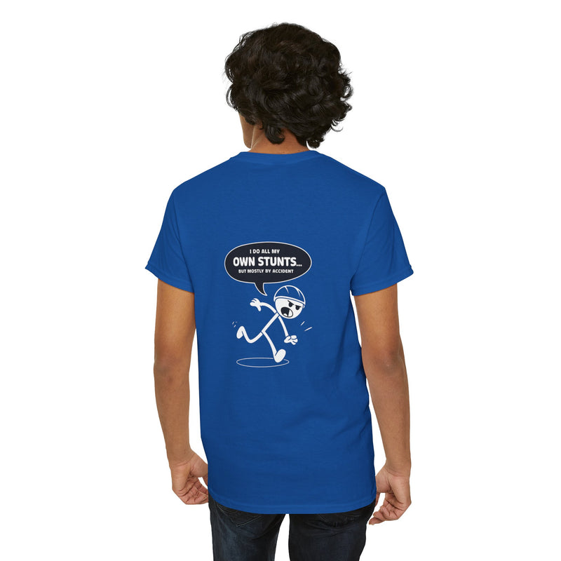 Unisex Heavy Cotton Tee: "Own Stunts" - T-Shirt