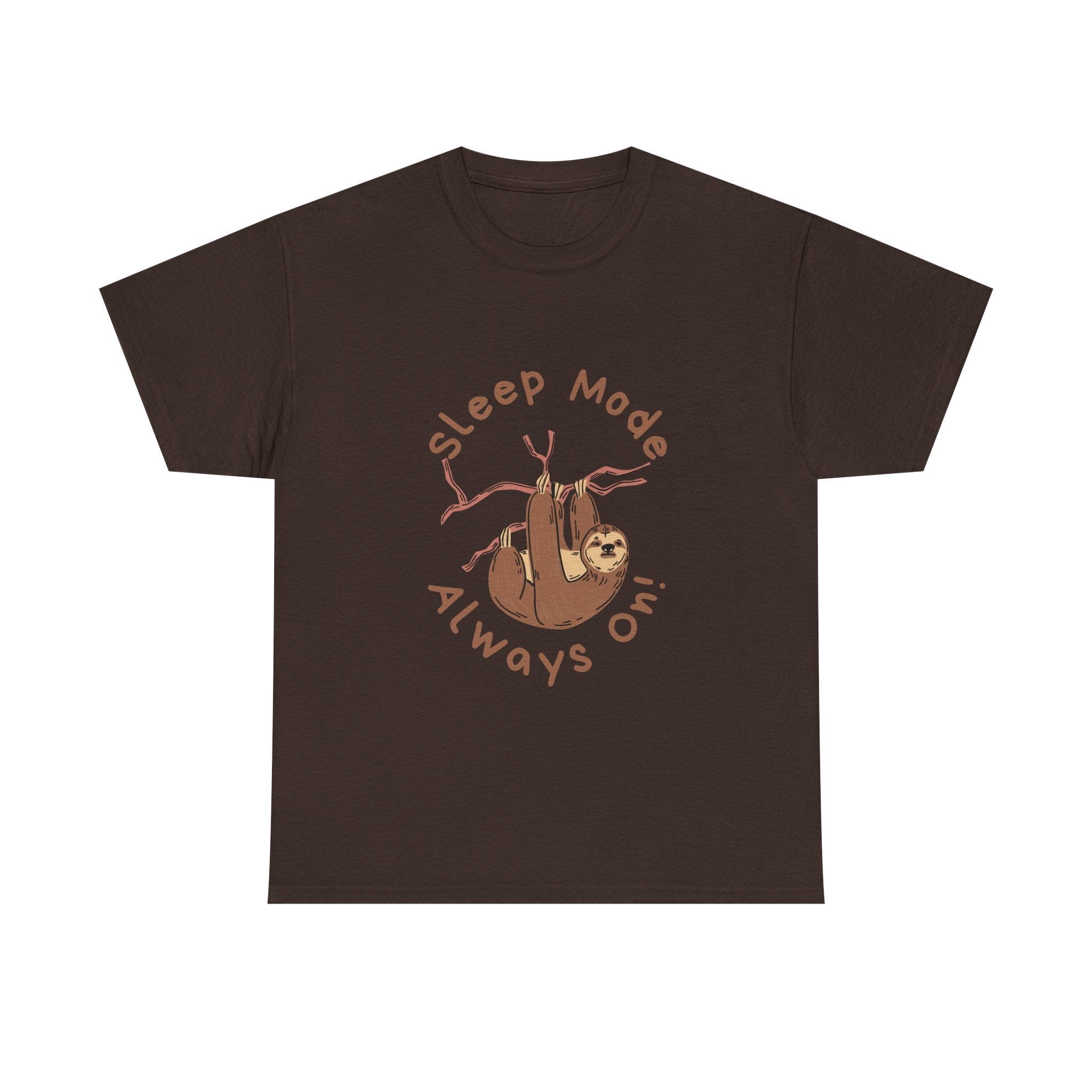 Sleep Mode Sloth Unisex Heavy Cotton Tee - Relaxed Fit T-Shirt