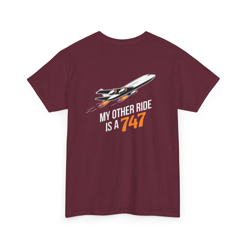 Unisex Heavy Cotton Tee: "My Other Ride" - T-Shirt