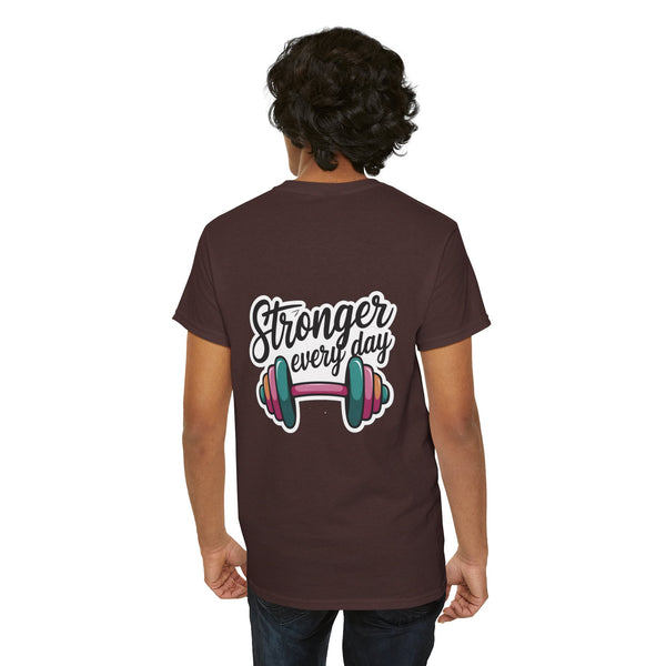 Unisex Heavy Cotton Tee: "Stronger Everyday" - T-Shirt