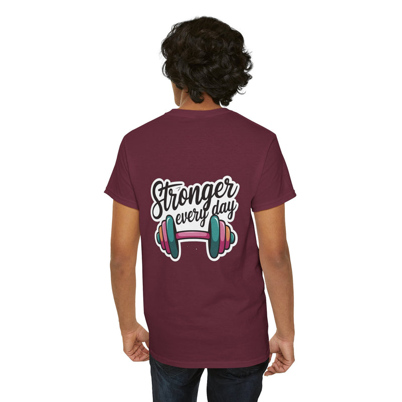 Unisex Heavy Cotton Tee: "Stronger Everyday" - T-Shirt