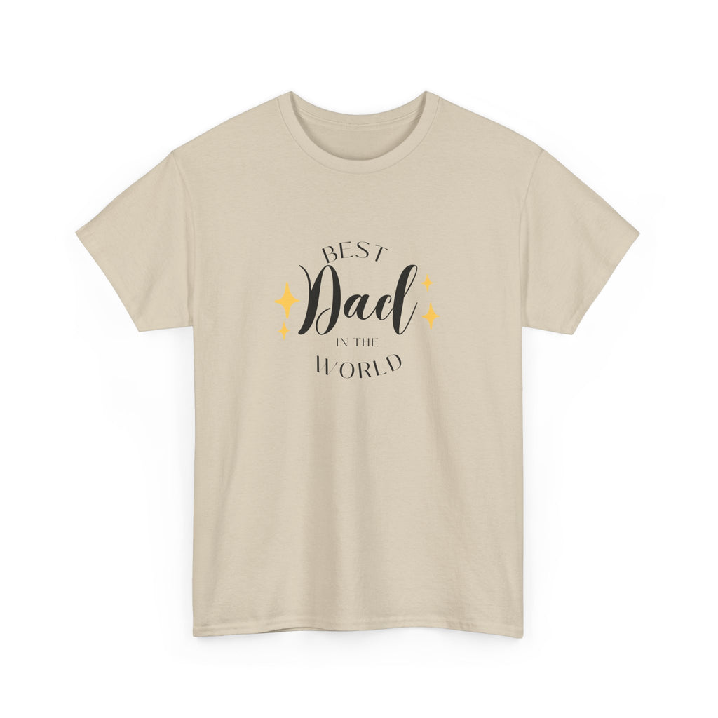 Best Dad Heavy Cotton Tee - Perfect Gift for Father's Day