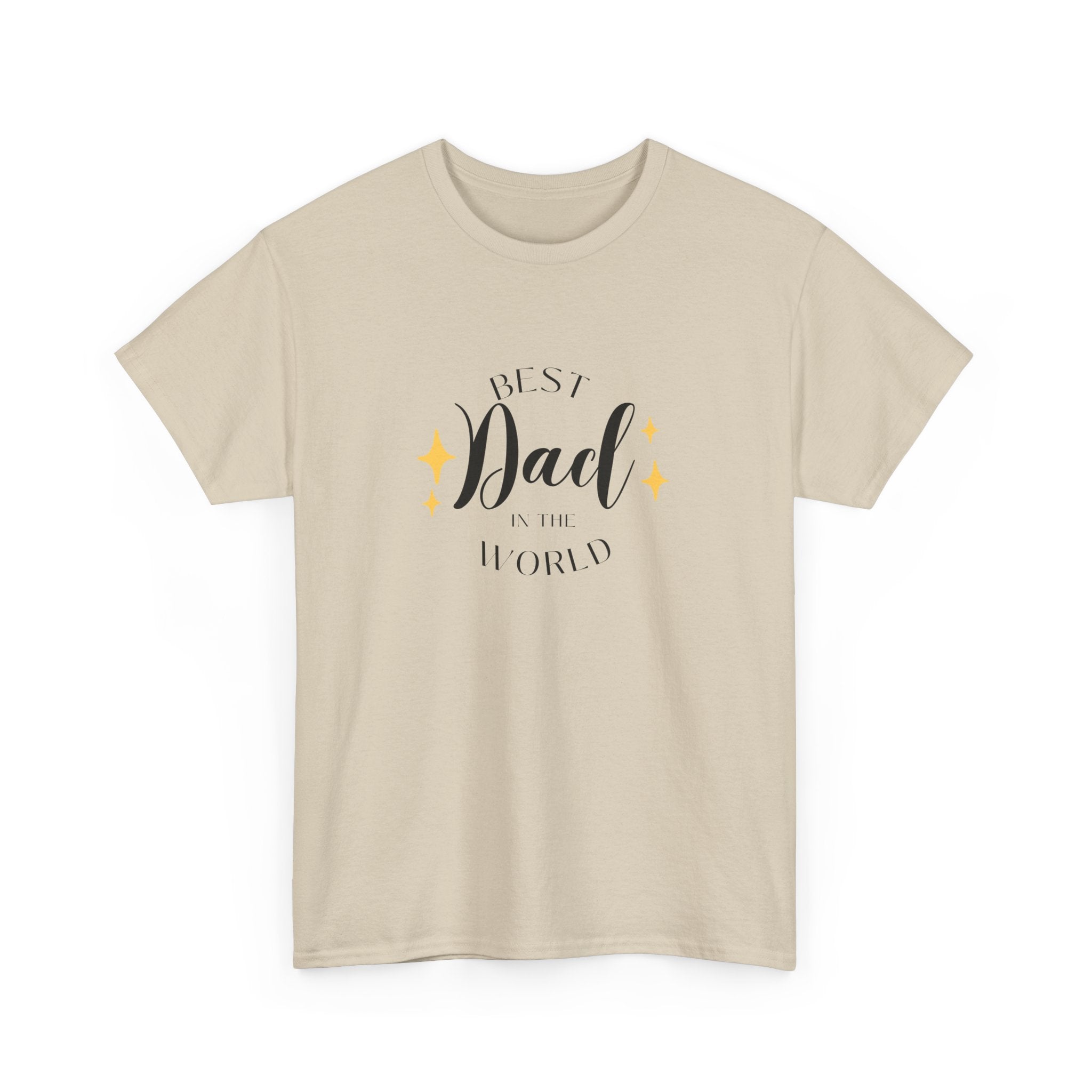 Best Dad Heavy Cotton Tee - Perfect Gift for Father's Day