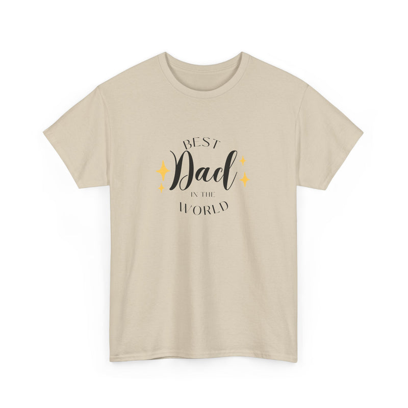 Best Dad Heavy Cotton Tee - Perfect Gift for Father's Day