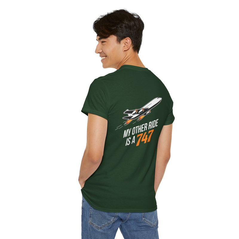Unisex Heavy Cotton Tee: "My Other Ride" - T-Shirt