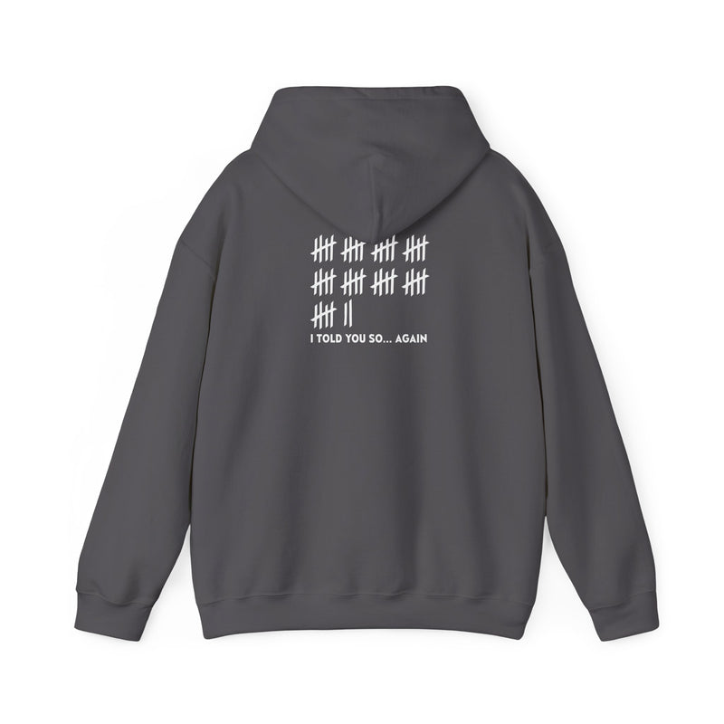 Unisex Heavy Blend™ Hooded Sweatshirt: "I TOLD YOU SO AGAIN" T-Shirt
