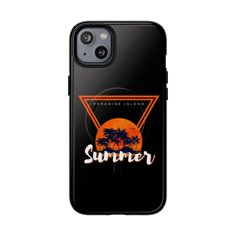 Tough Magnetic Phone Case - Paradise Island Summer Design