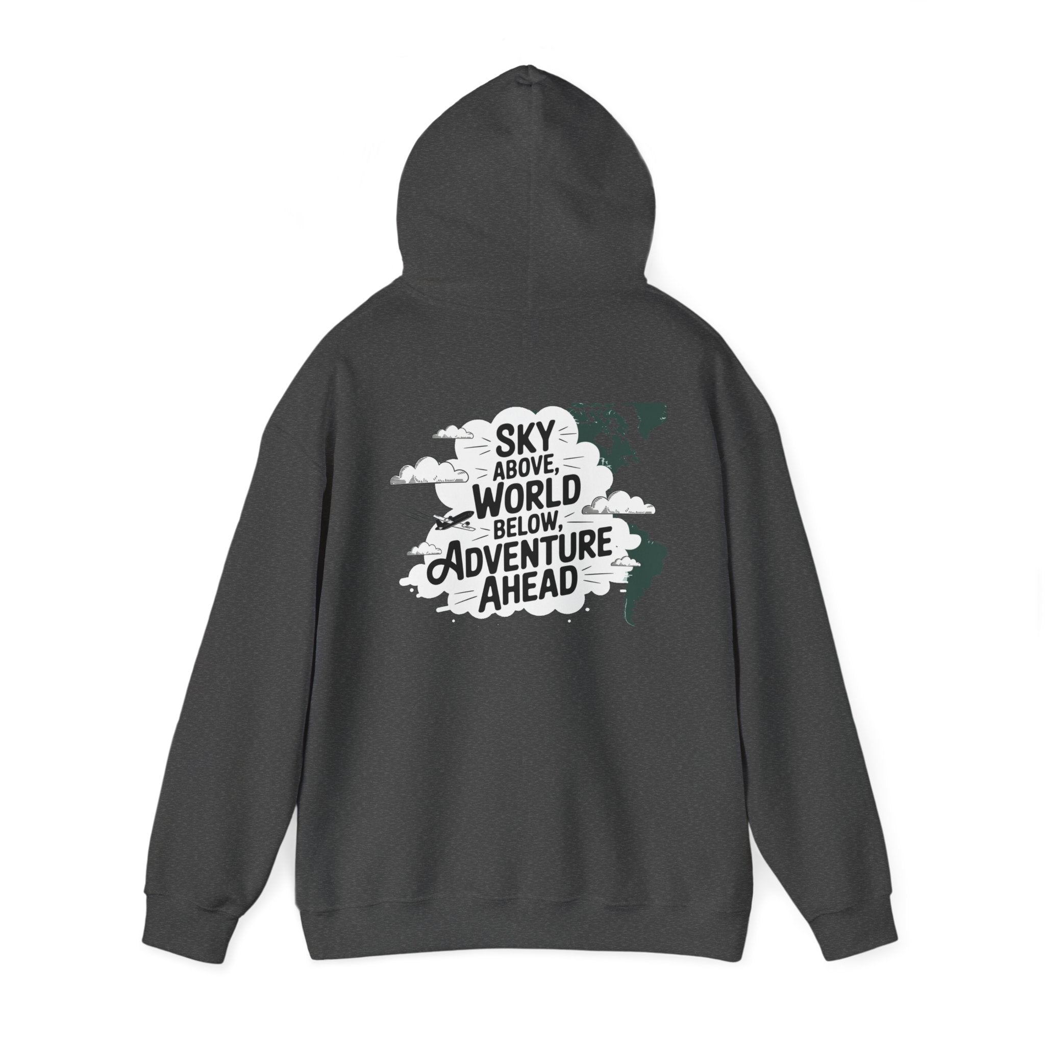 Unisex Heavy Blend™ Hooded Sweatshirt Sky above world below