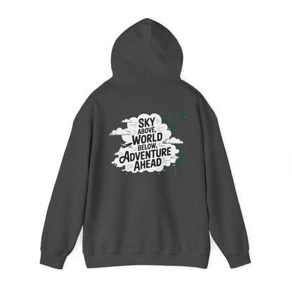 Unisex Heavy Blend™ Hooded Sweatshirt Sky above world below