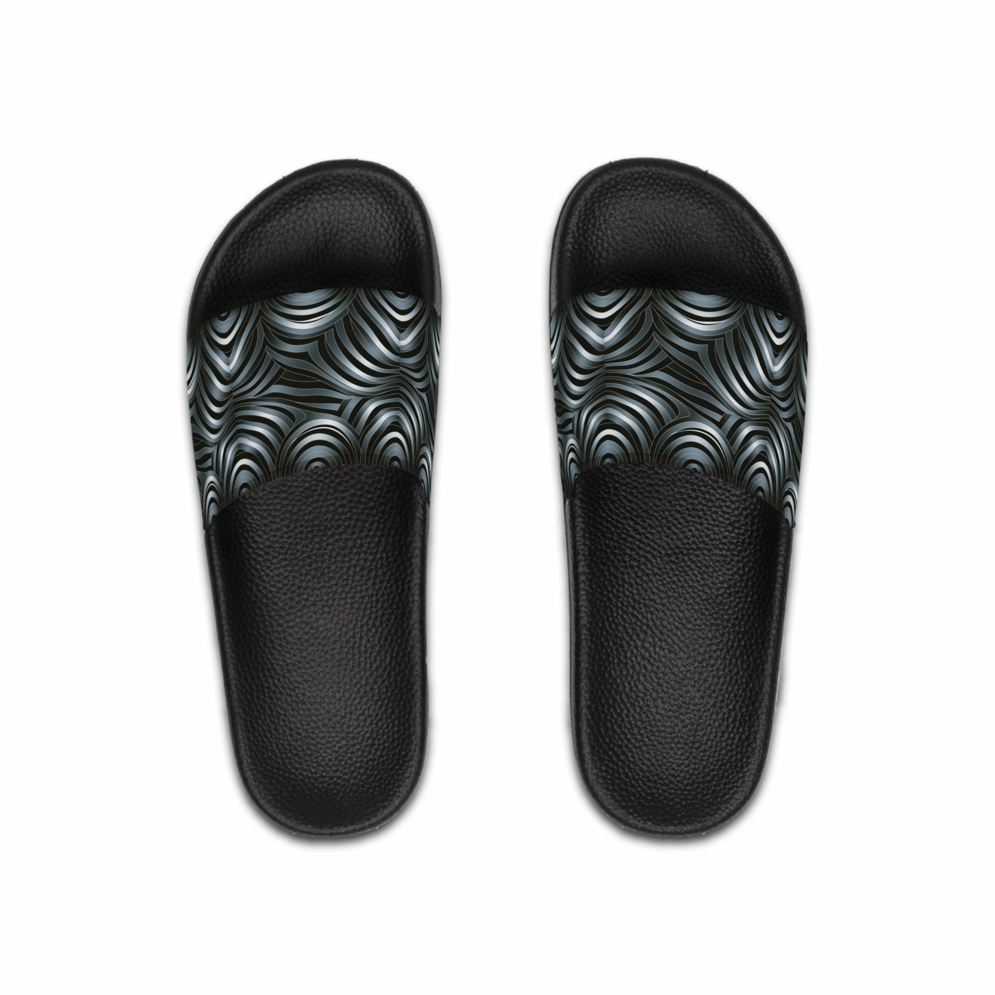 Stylish Men's Slide Sandals with Wave Pattern - Perfect for Summer and Relaxation