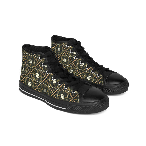 Men's Classic Sneakers - Trendy Plaid Design for Everyday Style