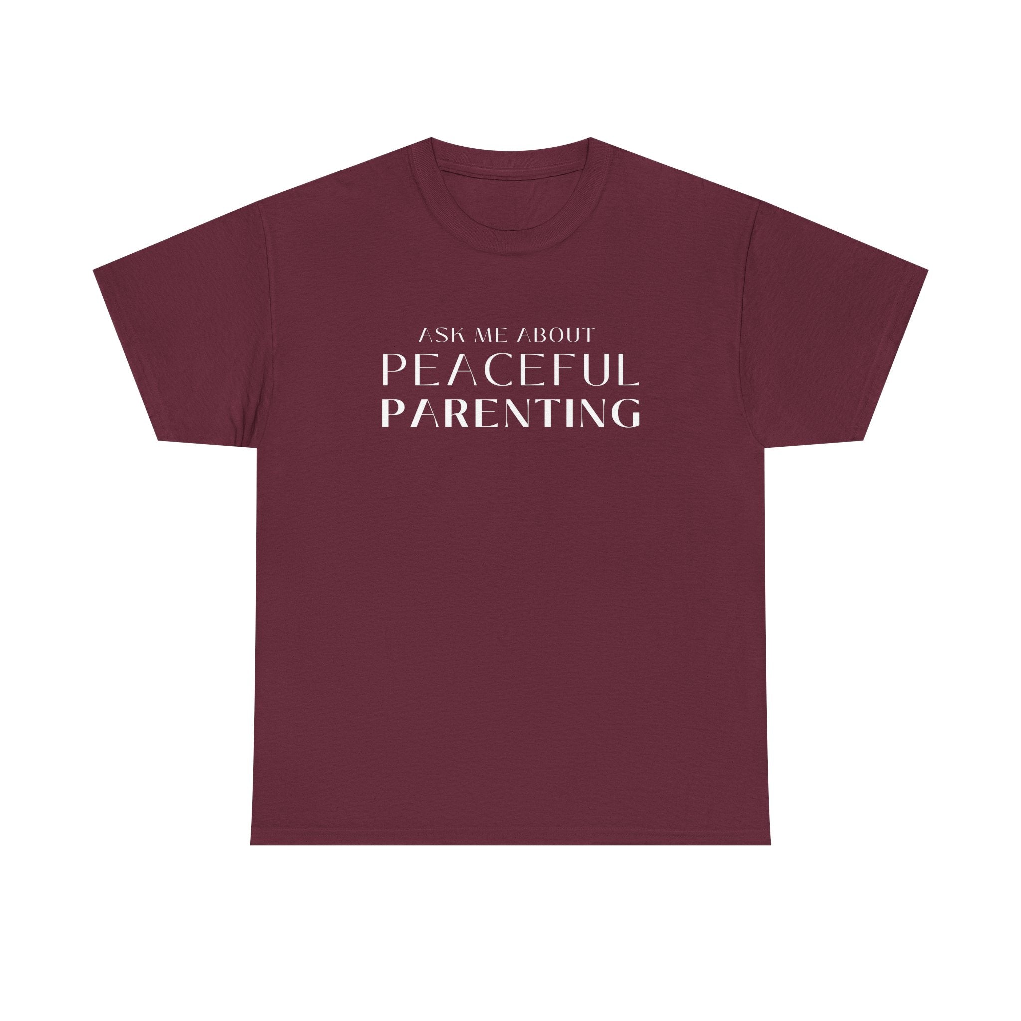 Peaceful Parenting Unisex Heavy Cotton Tee - Comfortable & Thoughtful Gift for Parents